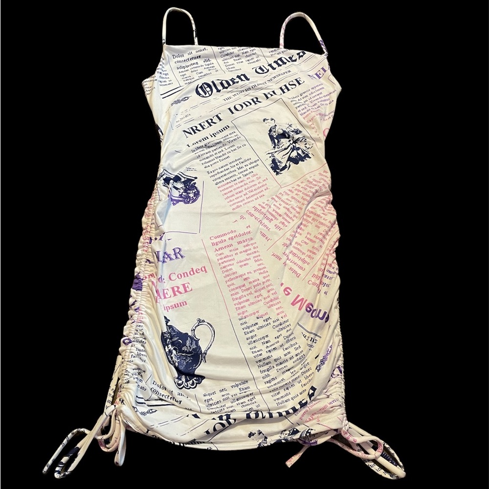 Forever21 Newspaper Print Mini Dress